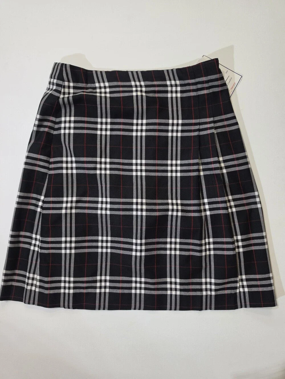 NWT Becky Thatcher Tartan Plaid Skirt Girls Size 20 Blue Grey School Uniform